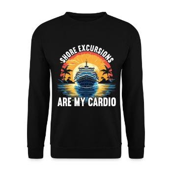 Croisière Vacances Bateau de croisière - Sweat-shirt Unisexe - noir - Devant - Alina (178cm) & Michal (187cm)