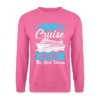 Kreuzfahrt Urlaub Kreuzfahrtschiff - Unisex Pullover - Pink - Vorne