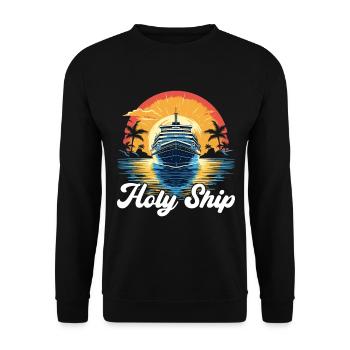 Croisière Vacances Bateau de croisière - Sweat-shirt Unisexe - noir - Devant - Alina (178cm) & Michal (187cm)