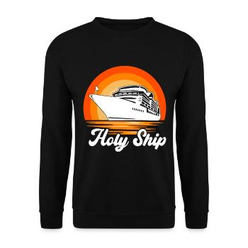 Croisière Vacances Bateau de croisière - Sweat-shirt Unisexe - noir - Devant - Alina (178cm) & Michal (187cm)