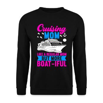 Croisière Vacances Bateau de croisière - Sweat-shirt Unisexe - noir - Devant - Alina (178cm) & Michal (187cm)
