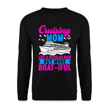 Croisière Vacances Bateau de croisière - Sweat-shirt Unisexe - noir - Devant - Alina (178cm) & Michal (187cm)