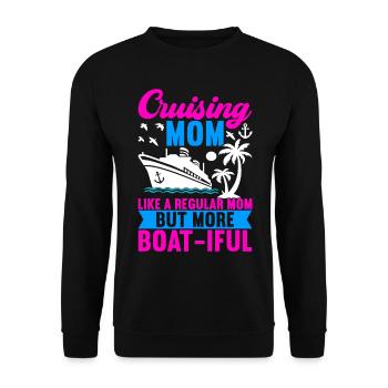 Croisière Vacances Bateau de croisière - Sweat-shirt Unisexe - noir - Devant - Alina (178cm) & Michal (187cm)