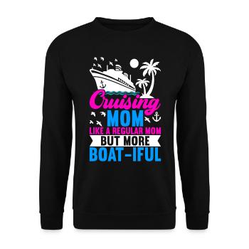 Croisière Vacances Bateau de croisière - Sweat-shirt Unisexe - noir - Devant - Alina (178cm) & Michal (187cm)