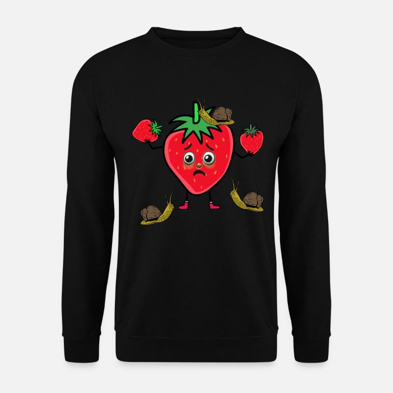 Strawberry Snails Pest Strawberries Snails - Unisex Sweatshirt - black