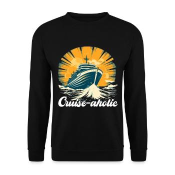 Croisière Vacances Bateau de croisière - Sweat-shirt Unisexe - noir - Devant - Alina (178cm) & Michal (187cm)