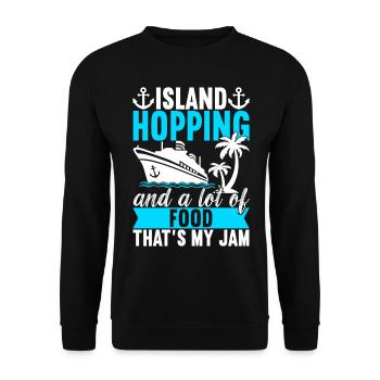 Croisière Vacances Bateau de croisière - Sweat-shirt Unisexe - noir - Devant - Alina (178cm) & Michal (187cm)