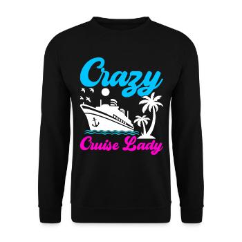 Croisière Vacances Bateau de croisière - Sweat-shirt Unisexe - noir - Devant - Alina (178cm) & Michal (187cm)