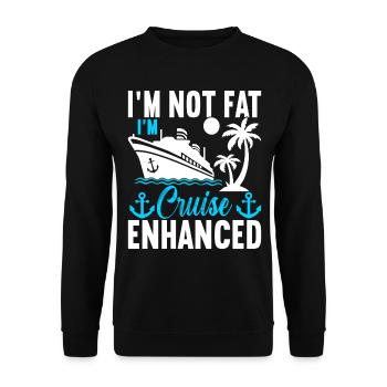 Kreuzfahrt Urlaub Kreuzfahrtschiff - Unisex Pullover - Schwarz - Vorne - Alina (178cm) & Michal (187cm)