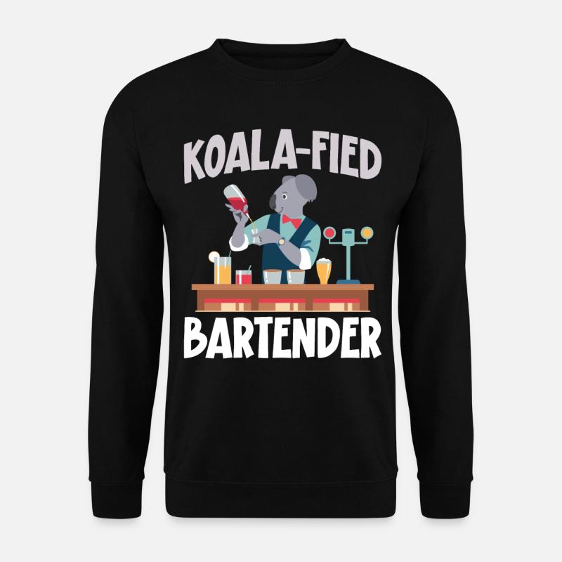 Bartender Mixologist Koala - Unisex Sweatshirt - black