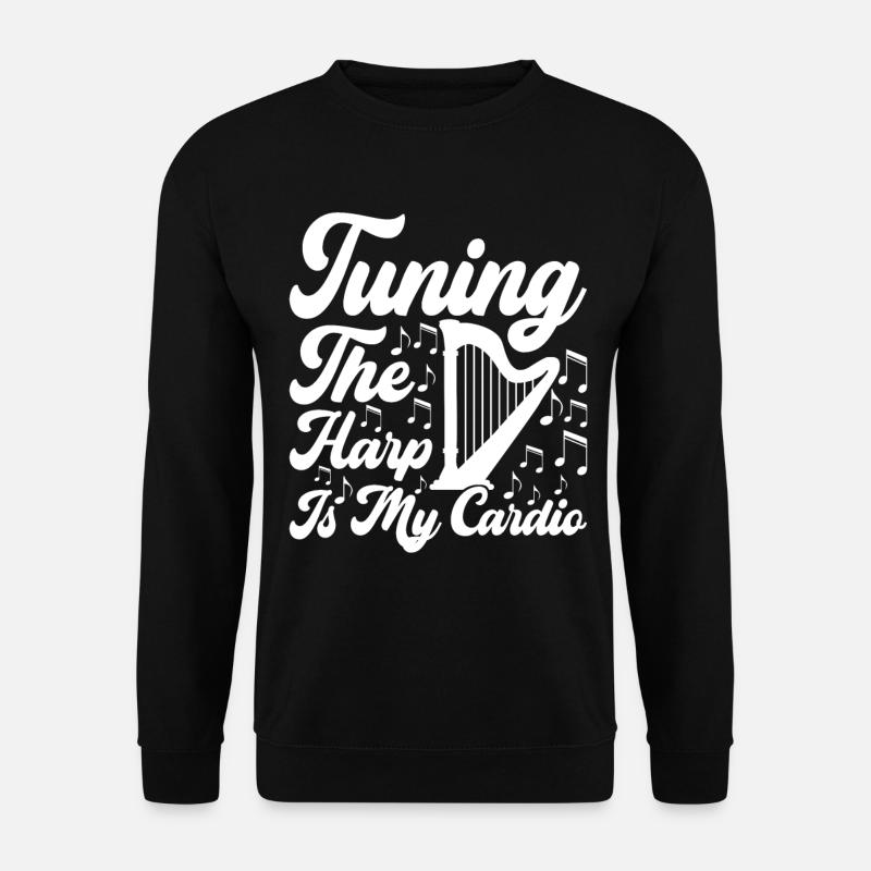 Harfe Design Für Harfenspieler - Unisex Pullover - Schwarz