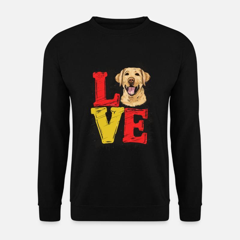 LOVE Labrador - Unisex Pullover - Schwarz