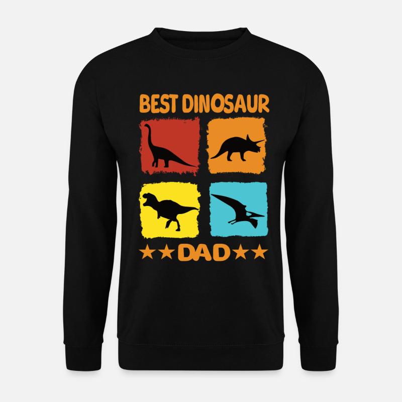 Best Dinosaur Dad - Unisex Sweatshirt - black