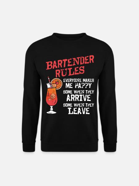 Bartender Mixologist Bartender - Unisex Sweatshirt - black