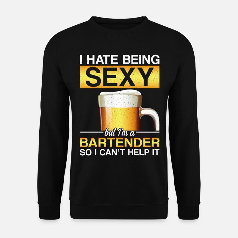 Bartender Mixologist I Hate Being - Unisex Pullover - Schwarz