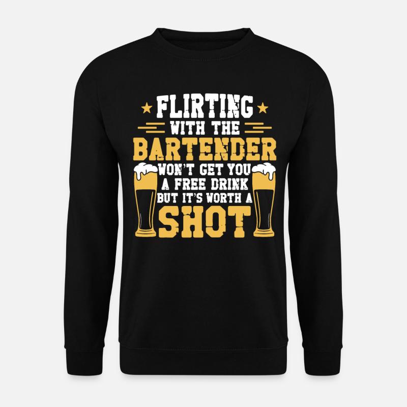 Bartender Mixologist Flirting With - Unisex Sweatshirt - black