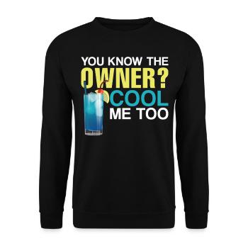 Bartender Mixologist You Know The - Unisex Sweatshirt - black - Front - Alina (178cm) & Michal (187cm)