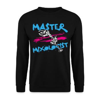 Bartender Mixologist Master - Unisex Sweatshirt - black - Front - Alina (178cm) & Michal (187cm)