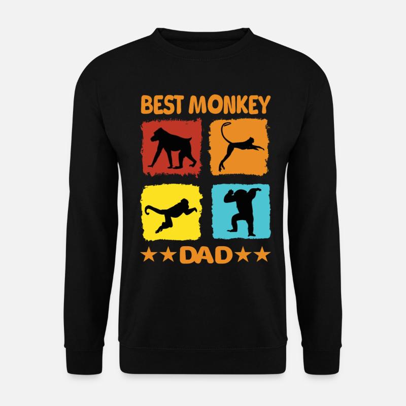 Best Monkey Dad - Unisex Sweatshirt - black