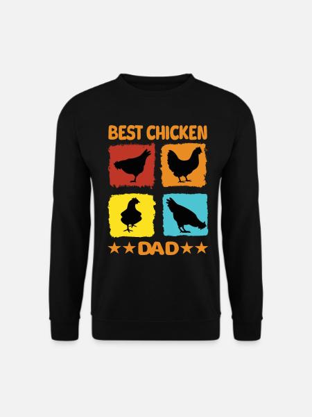 Best Chicken Dad - Unisex Sweatshirt - black