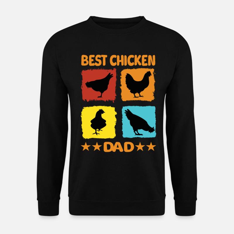 Best Chicken Dad - Unisex Sweatshirt - black