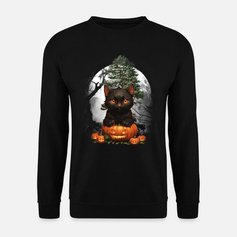 Halloween Cat Cats - Unisex Sweatshirt - black