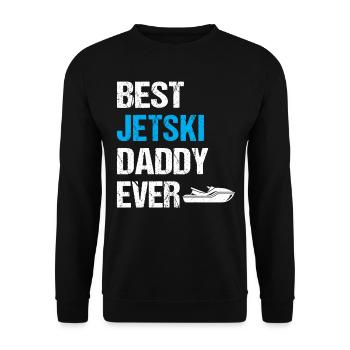 Best jetski Daddy Ever - Jetski Racing Daddy Jetsk - Unisex Pullover - Schwarz - Vorne - Alina (178cm) & Michal (187cm)
