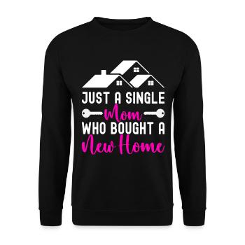 Pendaison de crémaillère des propriétaires - Sweat-shirt Unisexe - noir - Devant - Alina (178cm) & Michal (187cm)