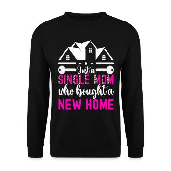 Homeowners Housewarming Party - Unisex Sweatshirt - black - Front - Alina (178cm) & Michal (187cm)