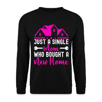 Homeowners Housewarming Party - Unisex Sweatshirt - black - Front - Alina (178cm) & Michal (187cm)