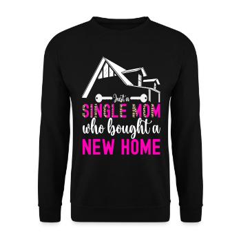 Homeowners Housewarming Party - Unisex Sweatshirt - black - Front - Alina (178cm) & Michal (187cm)