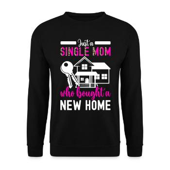 Homeowners Housewarming Party - Unisex Sweatshirt - black - Front - Alina (178cm) & Michal (187cm)