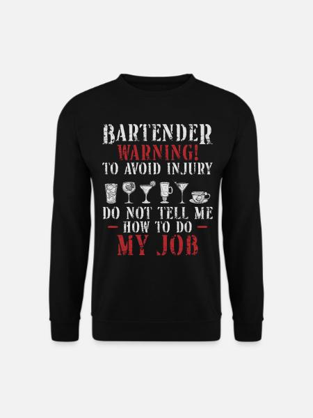 Bartender Mixologist Bartender - Unisex Sweatshirt - black