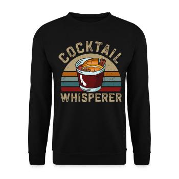 Bartender Mixologist Cocktail - Unisex Pullover - Schwarz - Vorne - Alina (178cm) & Michal (187cm)