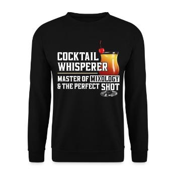 Bartender Mixologist Cocktail - Unisex Sweatshirt - black - Front - Alina (178cm) & Michal (187cm)