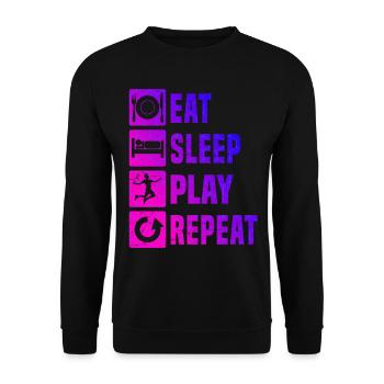 Women's Badminton Badminton Players Badminton - Unisex Sweatshirt - black - Front - Alina (178cm) & Michal (187cm)