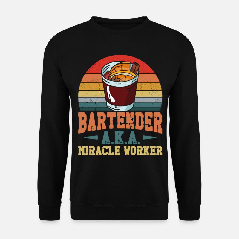 Bartender Mixologist Bartender - Unisex Pullover - Schwarz