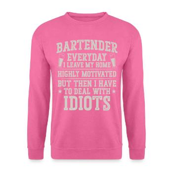 Bartender Mixologist Bartender - Unisex Sweatshirt - pink - Front