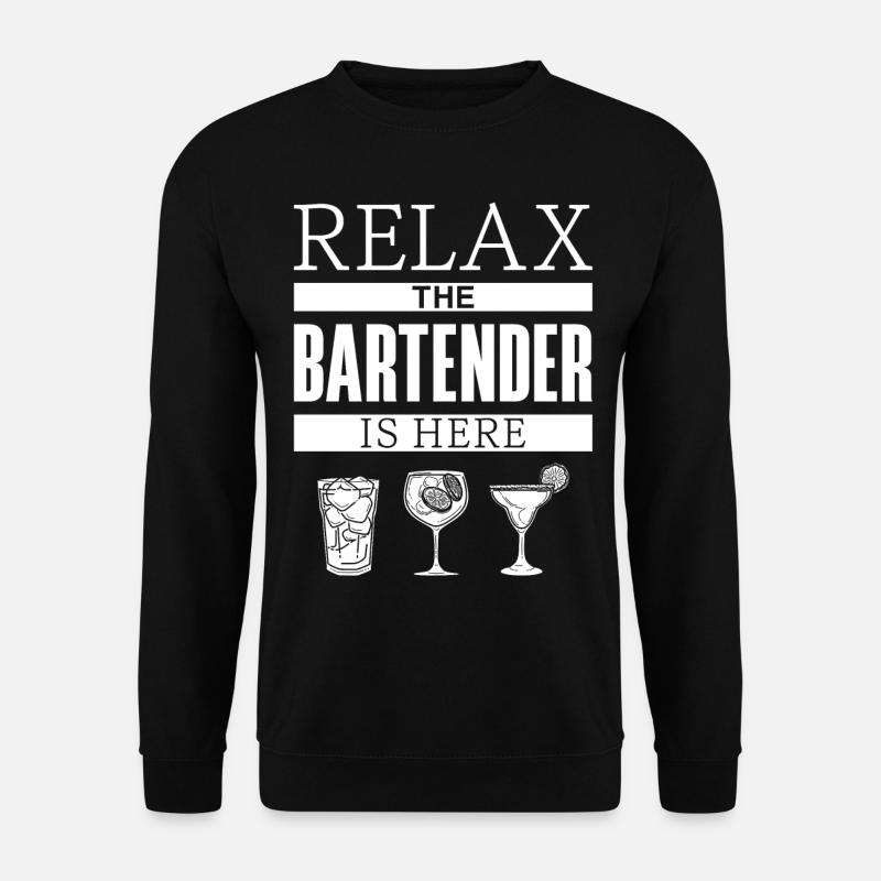 Bartender Mixologist Relax The - Unisex Pullover - Schwarz