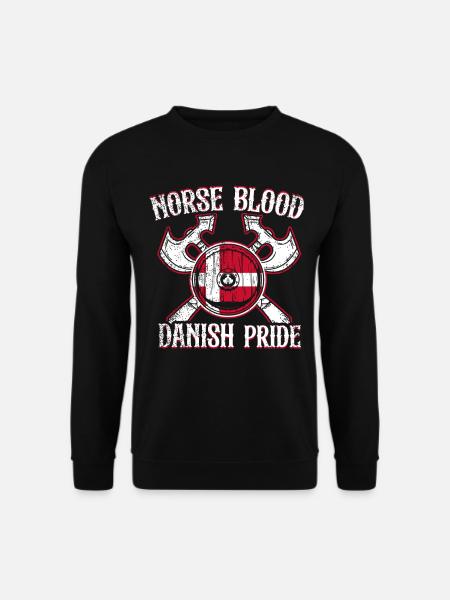 Dänemark: Nordisches Blut - Dänischer Stolz - Unisex Pullover - Schwarz