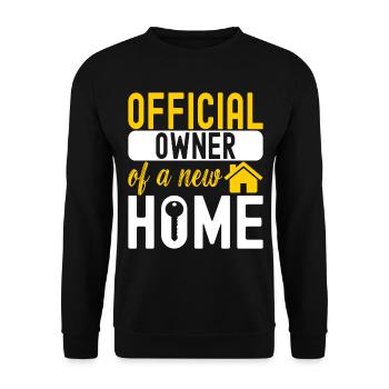 Pendaison de crémaillère des propriétaires - Sweat-shirt Unisexe - noir - Devant - Alina (178cm) & Michal (187cm)