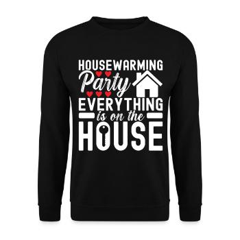 Pendaison de crémaillère des propriétaires - Sweat-shirt Unisexe - noir - Devant - Alina (178cm) & Michal (187cm)