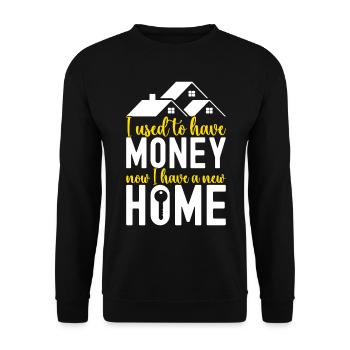 Homeowners Housewarming Party - Unisex Sweatshirt - black - Front - Alina (178cm) & Michal (187cm)