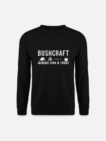 Bushcraft outdoor advebture - Unisex Pullover - Schwarz