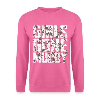 Girls Gone Muddy Mudrun - Unisex Pullover - Pink - Vorne