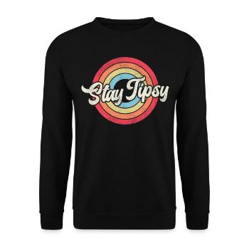 Bartender Mixologist Retro Vintage - Unisex Sweatshirt - black - Front - Alina (178cm) & Michal (187cm)