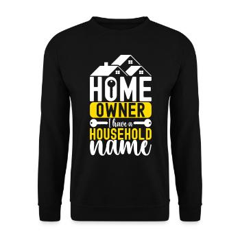 Pendaison de crémaillère des propriétaires - Sweat-shirt Unisexe - noir - Devant - Alina (178cm) & Michal (187cm)