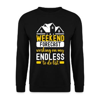 Pendaison de crémaillère des propriétaires - Sweat-shirt Unisexe - noir - Devant - Alina (178cm) & Michal (187cm)