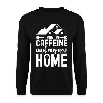 Homeowners Housewarming Party - Unisex Sweatshirt - black - Front - Alina (178cm) & Michal (187cm)