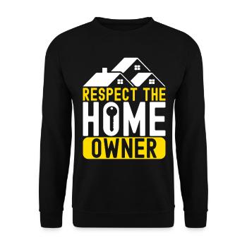 Homeowners Housewarming Party - Unisex Sweatshirt - black - Front - Alina (178cm) & Michal (187cm)